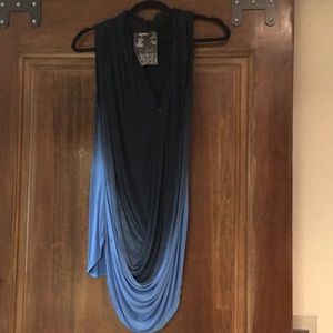 YOUNG FABULOUS AND BROKE ombré top. Size M.
